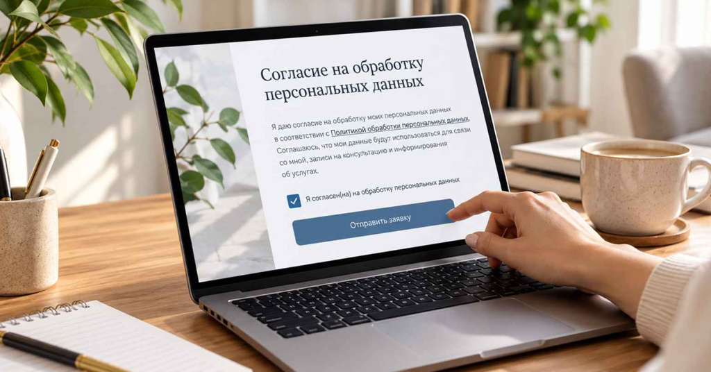 Персональные данные на сайте психолога
