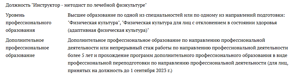 Лечебная физкультура переподготовка дистанционно